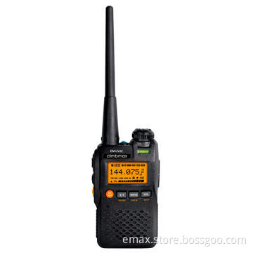 Dual-band Two-way Radio with LED Flashlight, Emergency Alert and Large LCD Display